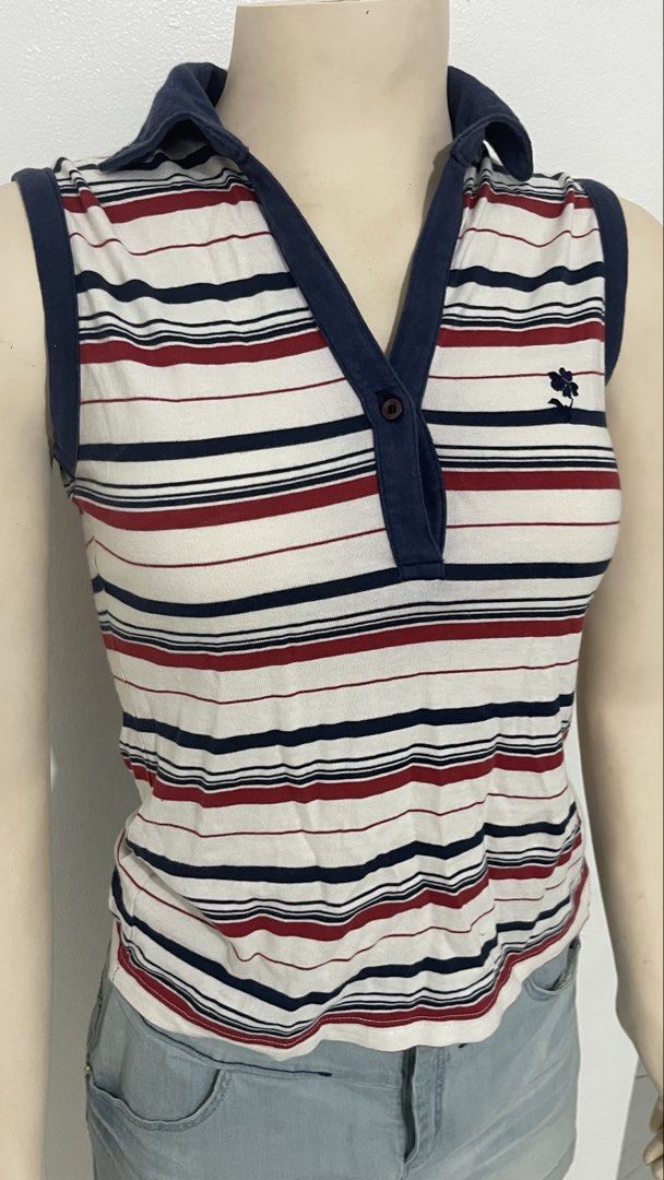 Halter polo (Category: Sleeveless) located in Cavite. Submitted by gwythrifts (Listing ID 1465887966, Image 3). Description: ⚞^. .^⚟ Halter polo P 180 Condition: 9/10 📍General Trias.