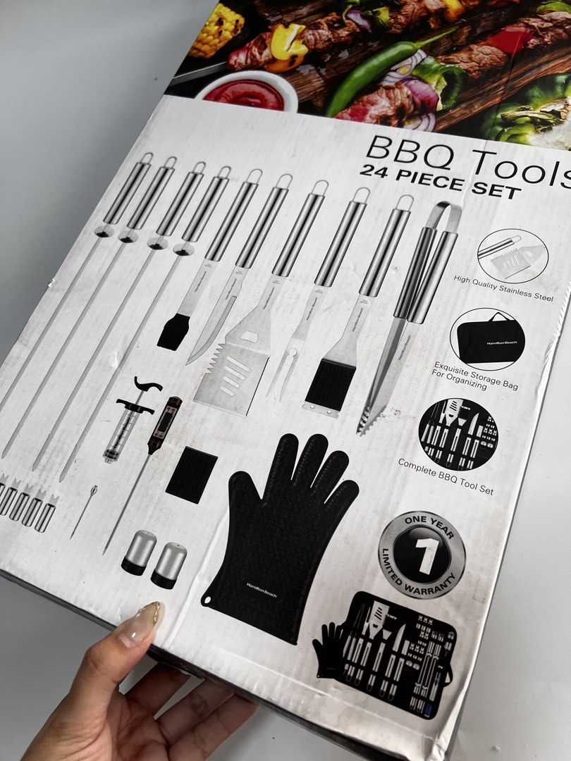 Hamilton Beach BBQ grill set (Category: Cookware & Accessories) located in Paranaque City. Submitted by closetclub308 (Listing ID 1465888206, Image 3). Description: Brandnew hamilton beach bbq set Brandnew Given as a gift but we have something similar Original price: ₱3900+ .