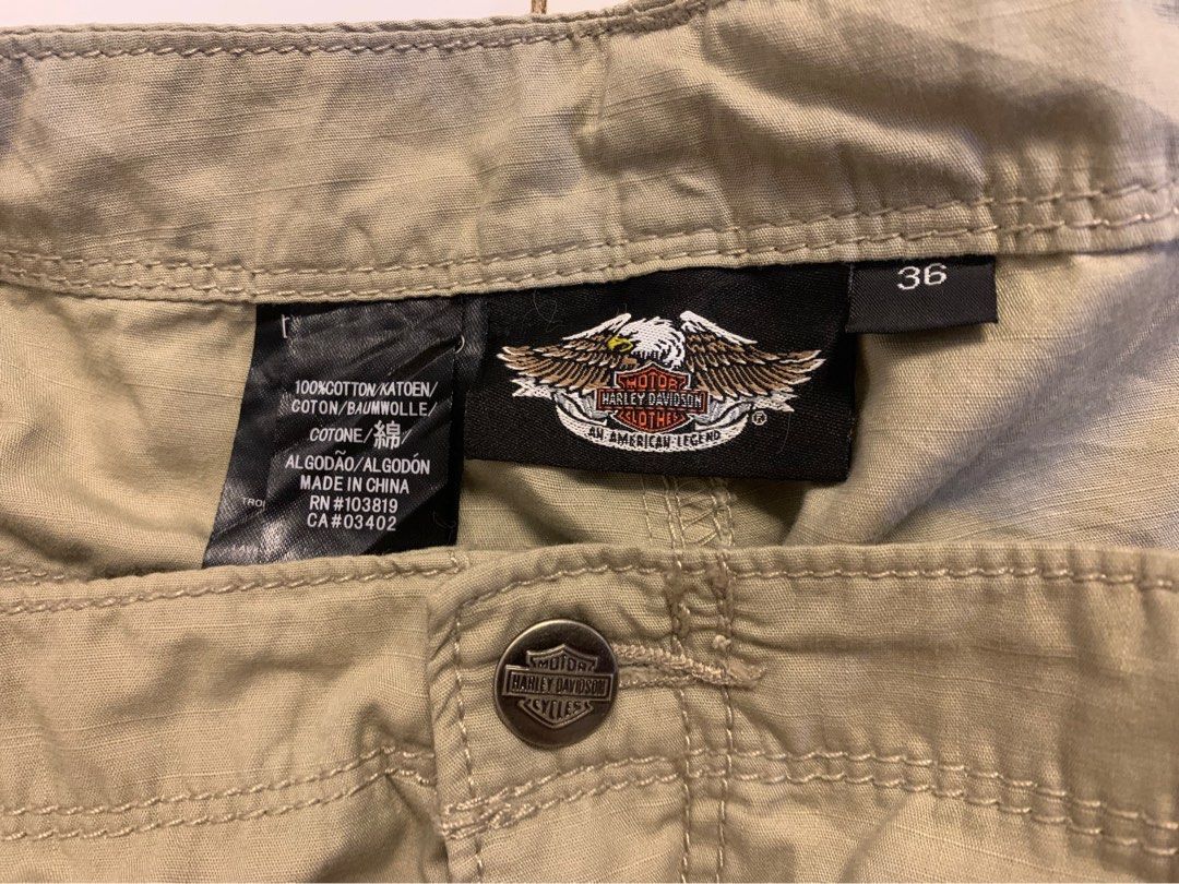 Harley Davidson Cargo Jorts (Category: Shorts) located in Manila. Submitted by vntgjam (Listing ID 1465912126, Image 2). Description: Harley Davidson Cargo Shorts L22 W18.5.