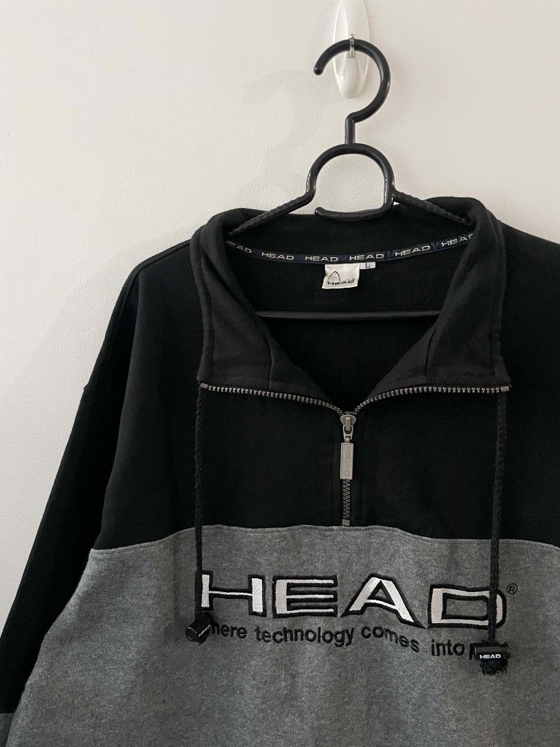Head Qzip Sweater (Category: Coats, Jackets and Outerwear) located in Quezon City. Submitted by mariaplusmoshi (Listing ID 1465760011, Image 2). Description: deets alr posted 📍Ever, Commonwealth, Q.C MOP: Gcash Lalamove/J&T.