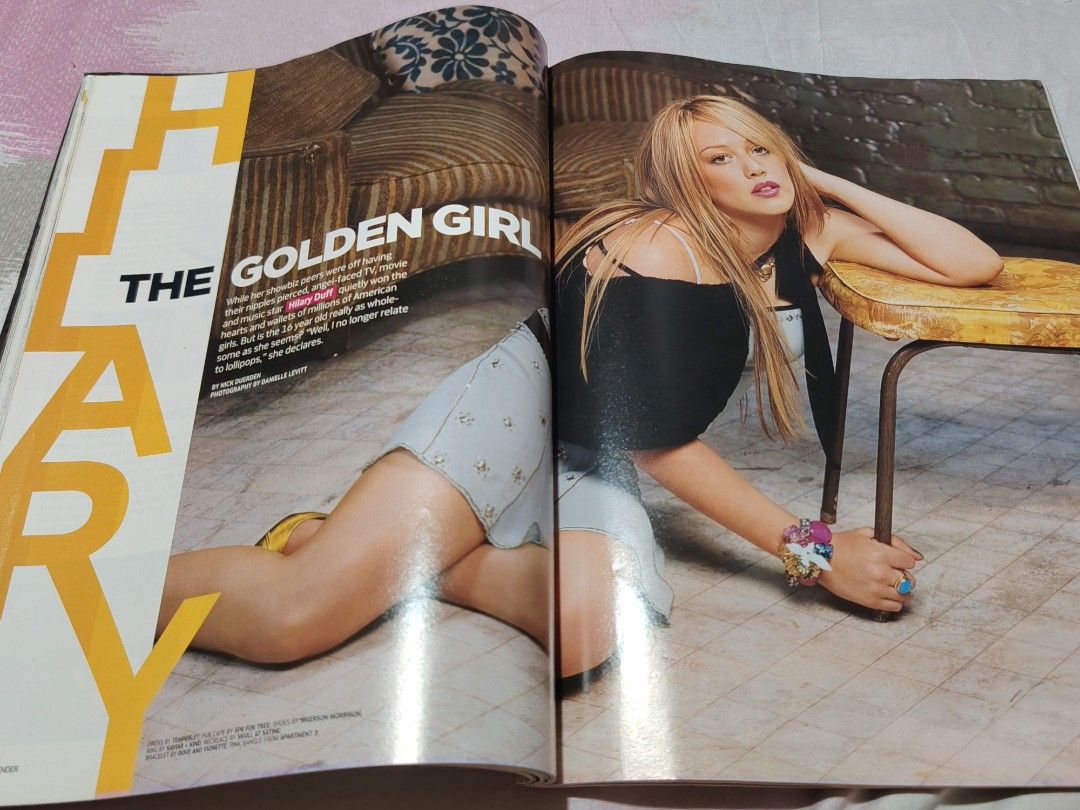Hilary Duff Blender Magazine Cover (Category: Magazines) located in Batangas. Submitted by nickiperry12 (Listing ID 1465870334, Image 2). Description: Hilary on the cover with lots of different music artist like Britney Spears, Avril Lavigne, The Used (band) and many more. Main cover artist Hilary has total of 10 pages article and photos about her. Has penmark on the front but still good for collection..