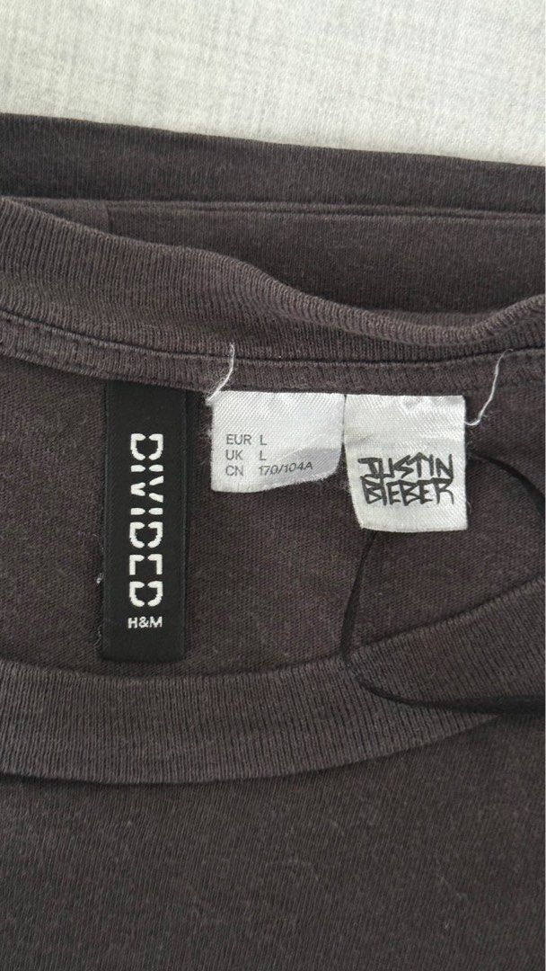 H&M Divided Justin Bieber Changes Tour T-Shirt (Category: Shirts) located in San Juan City. Submitted by sr.archive (Listing ID 1465834081, Image 3). Description: Note: a tiny hole near the bottom front hem.
