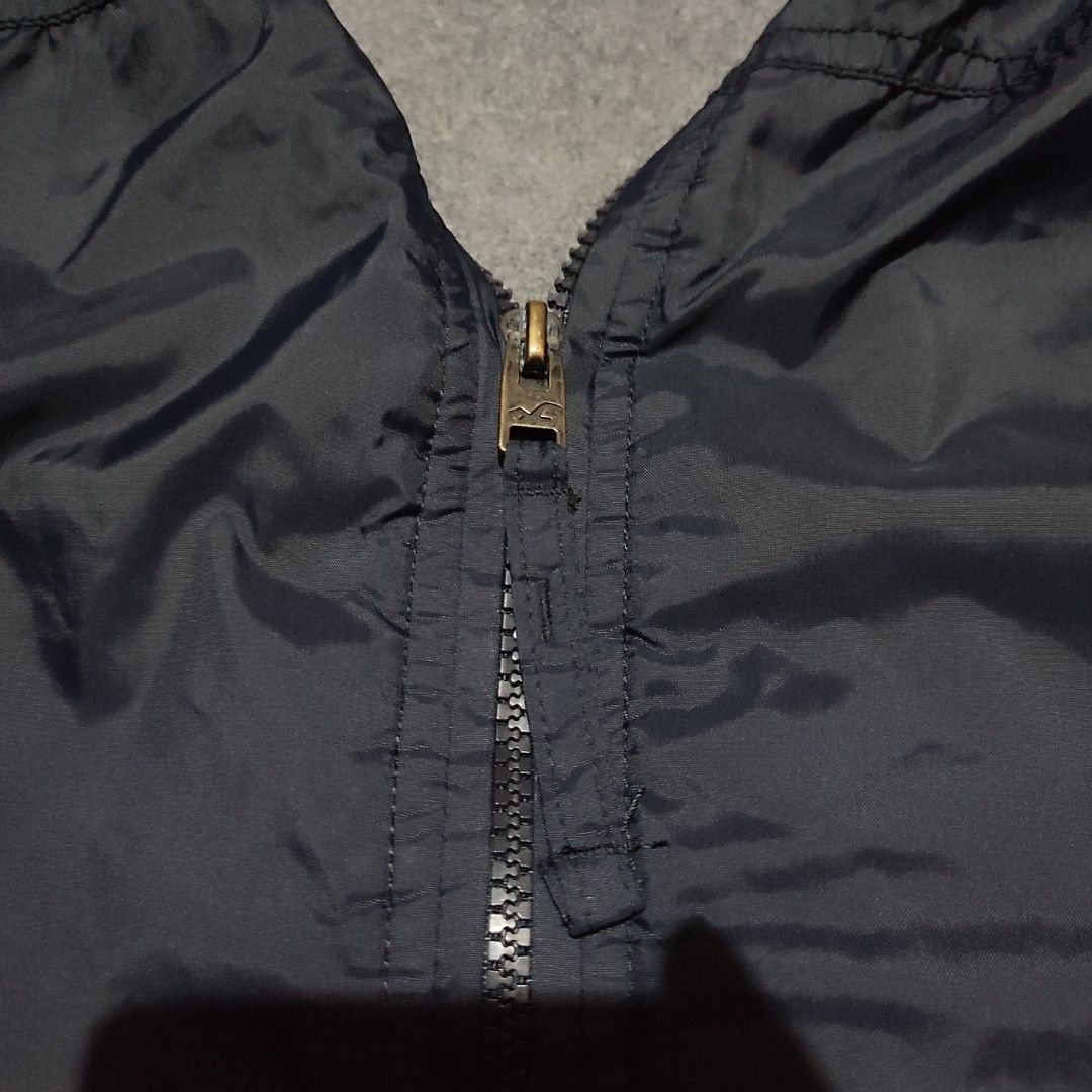 Hollister Navy Blue Bomber Jacket (Category: Coats, Jackets and Outerwear) located in Manila. Submitted by anthonig (Listing ID 1465872662, Image 3). Description: Color may vary due to lighting Length: 25.5 inches Width: 24 inches Price: 400 pesos Condition: 9.6/10 Issues: none PM if interested or for inquiries Meetups within MANILA only Can do shipping at buyers expense.
