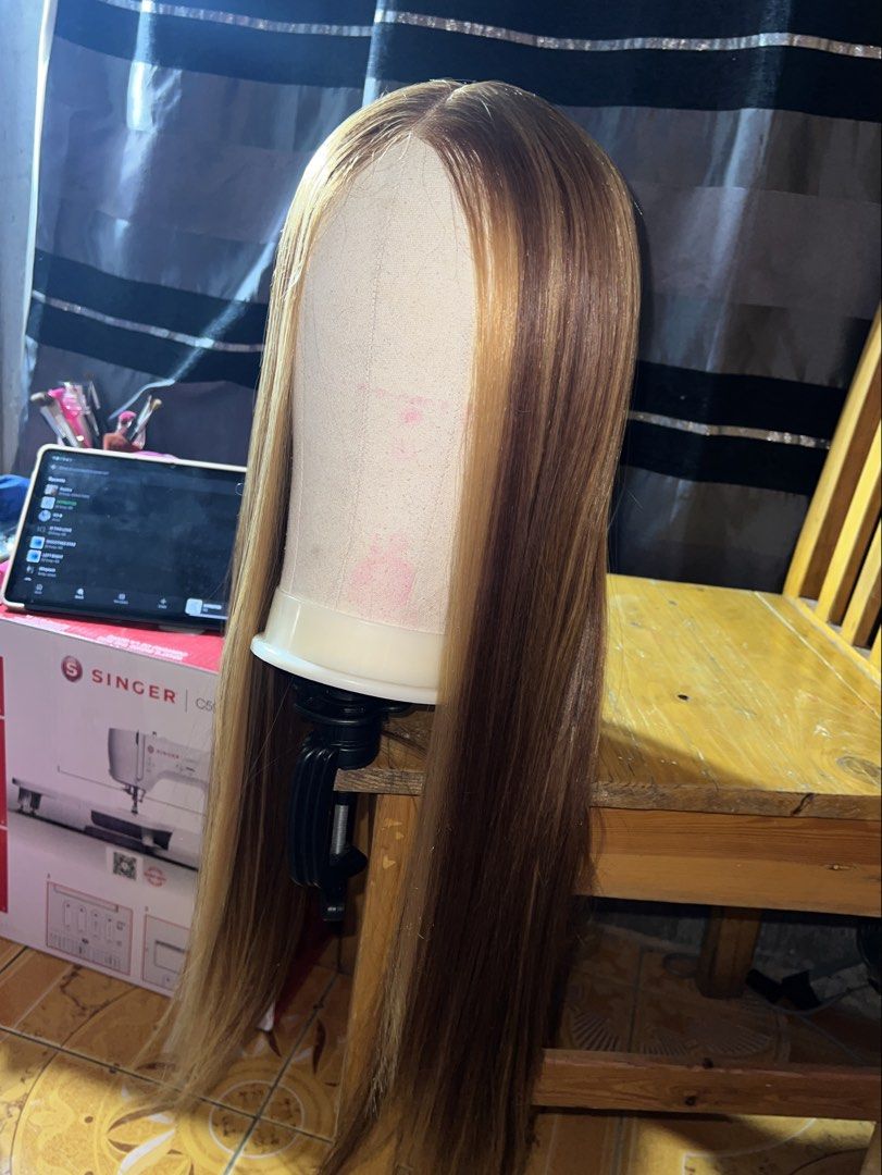 HONEY BLONDE LACEFRONT WIG (Category: Hair Accessories) located in Taguig. Submitted by aphroditexelliz08 (Listing ID 1465927046, Image 2). Description: ✨ Lacefront (T-part) ✨ 30 Inch ✨ Synthetic Hair ✨ No Issue ✨ Used only once Reason for selling : decluttering (Shipping within Metro Manila via Lalamove or GrabExpress only.) For a smooth and easier transaction you can message me on my FB account (Elliz De Lara).