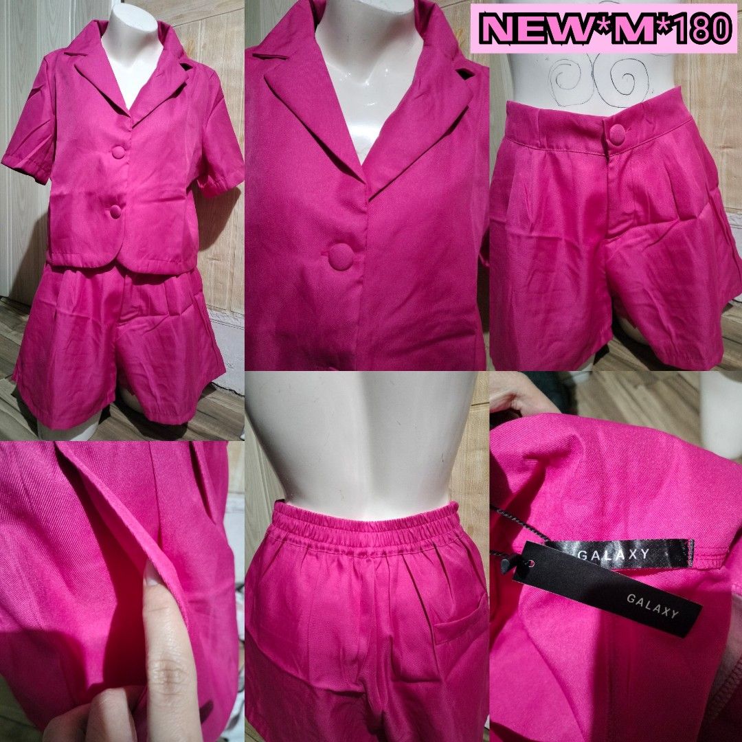 Hot Pink Short Sleeve Button Blazer Coords (Category: Sets or Coordinates) located in Pateros City. Submitted by GandakaHandpick2.0 (Listing ID 1465883576, Image 1). Description: .