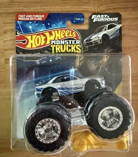 HOT WHEELS MONSTER TRUCKS 2023 FAST AND FURIOUS NISSAN SKYLINE GT-R R34 ...