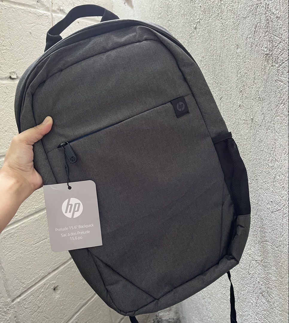 HP Prelude 15.6 Inch Backpack Grey (Category: Laptops & Notebooks) located in Dasmarinas. Submitted by kashstashandfinds (Listing ID 1465827507, Image 1). Description: - Brand new with original tag attached - Color: Dark Grey - Fits laptops up to 15.6 inches - Padded mesh shoulder straps and back panel for all-day comfort - Front zippered pocket for quick-access essentials - Convenient mesh side pockets for water bottles.