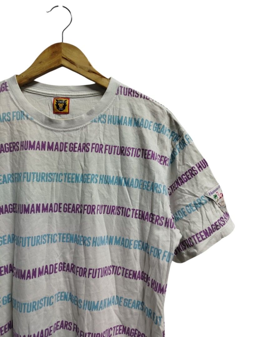 HUMAN MADE HM STRIPE SHIRT (Category: Tshirts & Polo Shirts ) located in Bayombong. Submitted by Gentlemans_ClosEt (Listing ID 1465775889, Image 2). Description: HUMAN MADE HM STRIPE SHIRT SIZE LARGE ON TAG BEST FIT MEDIUM DIMES: W20 X L25 EXCELLENT CONDITION NO ISSUES.