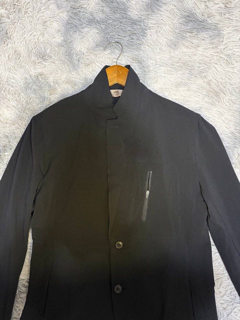 Initial Gentlemen Utility Tech-Blazer Coat (Category: Coats, Jackets and Outerwear) located in Batangas. Submitted by buy3get1freerandom (Listing ID 1465918842, Image 3). Description: Product ID: 21UMJMMCXX133 Size on tag: Medium, fits XL womens Bust: 42” Length: 28” via tape measure Condition: 9/10 Flaw/s: None ✅ Both side pockets 📌 FIRST TO PAY BASIS 📌 Please manage your expectations, as these are preloved items. 📌 No when worn photos Messag