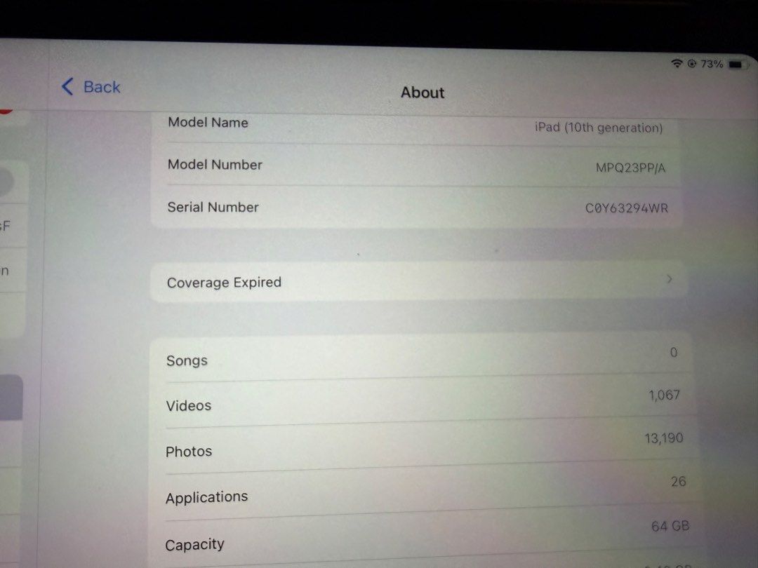 Ipad 10th gen (Category: iPad) located in Las Pinas. Submitted by hansribano28 (Listing ID 1465861167, Image 3). Description: Ipad 10th gen Wifi 64gb Seldomly used Very smooth Slight negotiable.