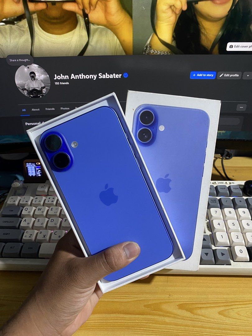iPhone 16 Plus Ultramarine (Category: iPhone 16 Series) located in Dasmarinas. Submitted by cavitegloots (Listing ID 1465928053, Image 1). Description: iPhone 16 Plus Ultra Marine ‎✔️128GB Storage ✔️Factory Unlock ✔️ZP/A Local Variant ‎🔋92% Battery Health (500+ CC) ✔️No History Repair ✔️No dents | No Scratches Inclusion: Complete Selling: ₱39,000 Negotiable! ‎📍Dasmarinas, Cavite.