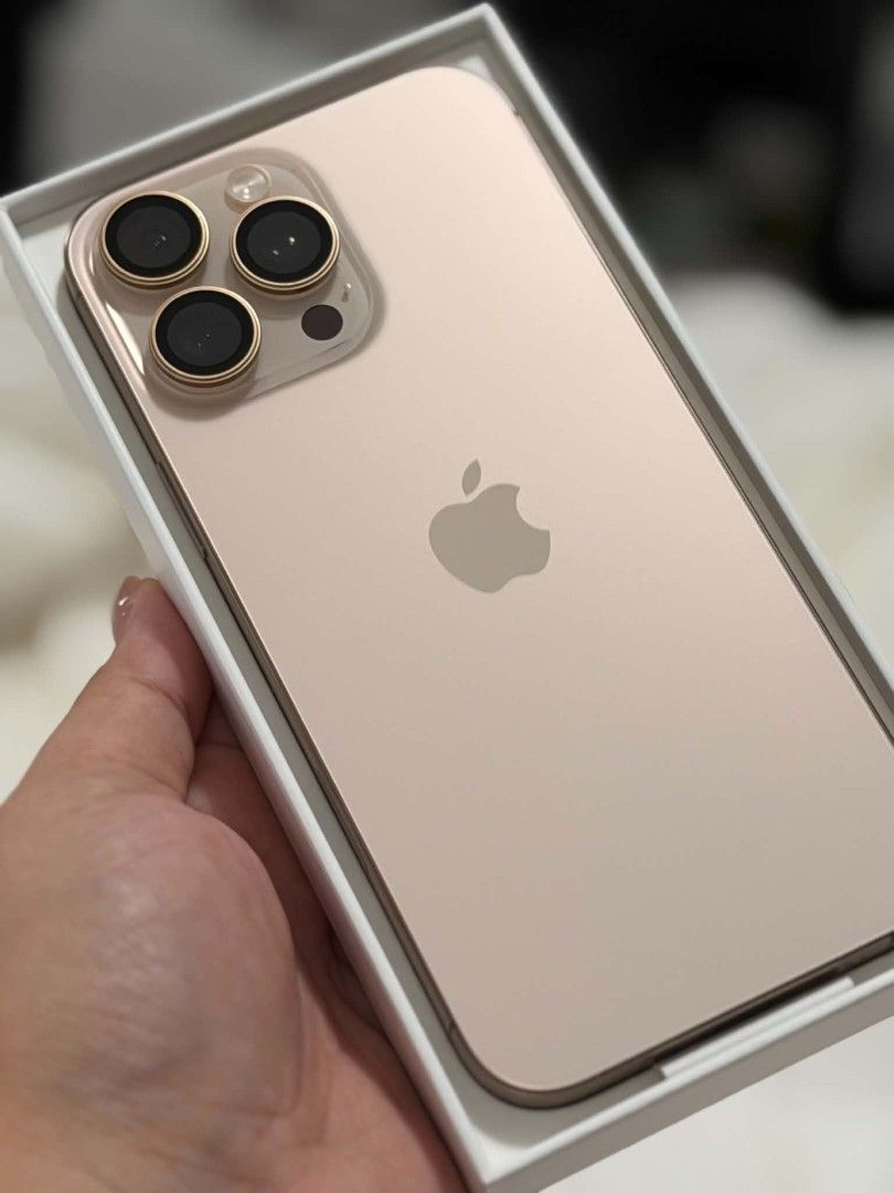 iPhone 16 ProMax 512GB (Category: iPhone 16 Series) located in Tacloban City. Submitted by leiyo2 (Listing ID 1465806666, Image 1). Description: iPhone 16 Pro Max 512GB Desert Titanium — ₱60,000 negotiable 95% Battery Health | 437 Cycles 9/10 Very good condition No major dents/scratches Tempered Glass since Day 1 including Lenses Complete set with box & original cable (with signs of usage) No repair history / all functions working Factory locked 