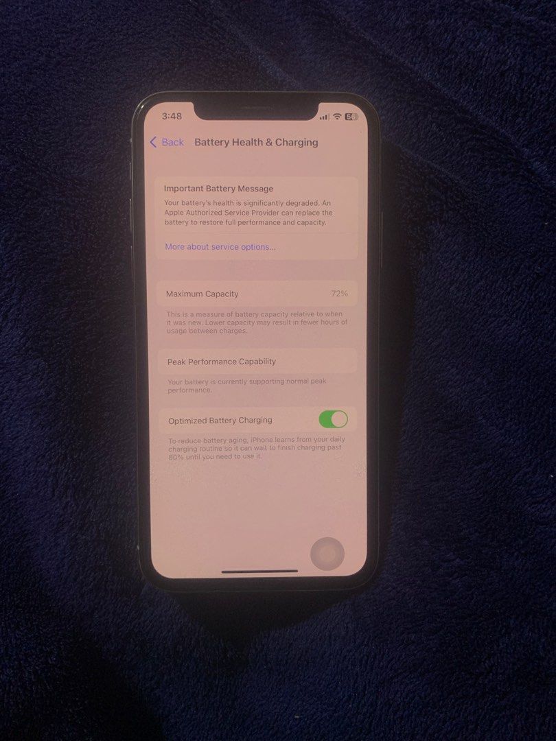 iphone X silver (Category: iPhone X Series) located in Pasay City. Submitted by royalearth.c1dd07 (Listing ID 1465774233, Image 3). Description: RUSH FOR SALE!! iphone X silver 64 gb ₱5,250 can let go for ₱5,000 RFS: badly need funds condition: - face id working, camera working - no scratch sa back glass mismo - lcd replaced but true tone still works - lower button naka-dent na or hindi na naka-angat - unli icloud reset other than that, all worki