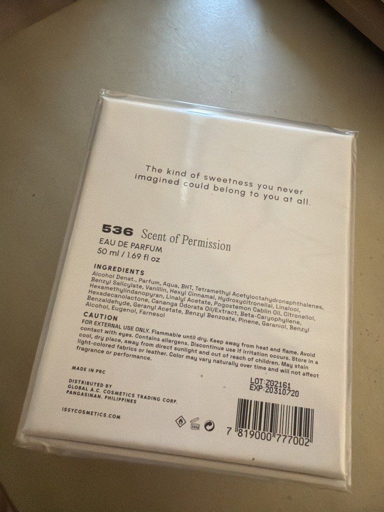 Issy 536 Scent of Permission (Category: Fragrance & Deodorants) located in Manila. Submitted by thriftfactor (Listing ID 1465831444, Image 2). Description: .