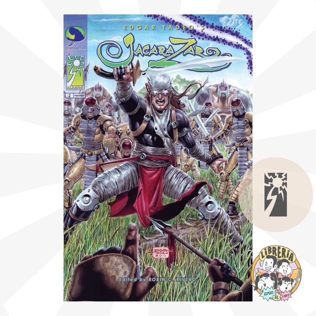 JACARA ZAR #2 by Ed Tadeo (Category: Comics & Manga) located in Caloocan City. Submitted by libreriakomikslibro (Listing ID 1465799010, Image 1). Description: JACARA ZAR #2 Story and Art by Ed Tadeo Edited by Robin C. Rivero As Jacara Zar found out that this new villain, who is trying to save Q’ikuia Nacca, is her husband Duun Nacca who experienced a terrible tragedy. Jacara and Q’ikuia heads to the Zarreebban castle to avenge Q’ikuia’s other hal