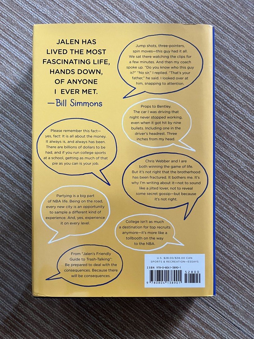 Jalen Rose book (Category: Storybooks) located in Pasay City. Submitted by thejunkclosetph (Listing ID 1465772021, Image 2). Description: Got to Give the People What they Want by Jalen Rose Hardbound.