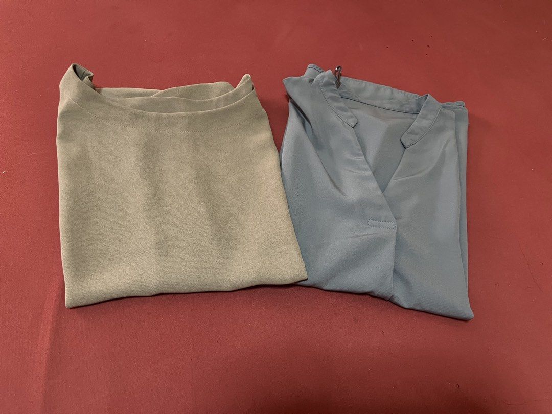 Japan Top Short Sleeve Bundle (Category: Blouses) located in Binan City. Submitted by hannahbanana928 (Listing ID 1465832791, Image 3). Description: Office Tops Bundle — Medium Decluttering my office tops! 💕 Selling **breathable, comfy short-sleeve office tops**, perfect for work or everyday wear. ✨ **Size:** Medium ✨ **Fabric:** Breathable & comfortable ✨ **Condition:** Pre-loved, good condition 💰 **Price:** • 1 top — **₱150** • 2 tops — **₱25