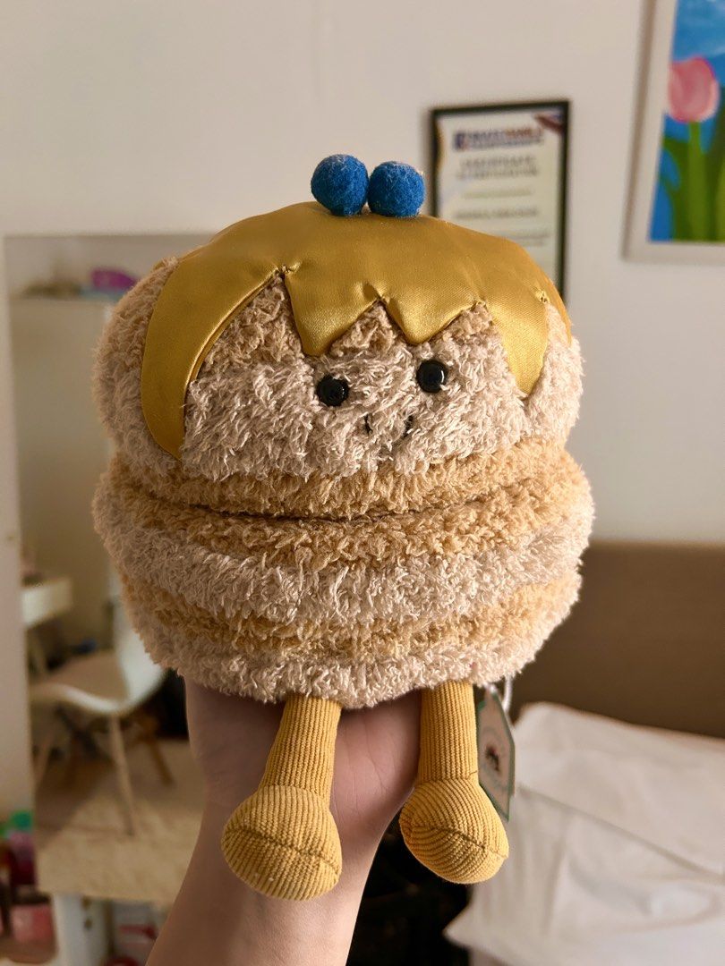 Jellycat Pancake with Tag and Pouch (Category: Plushies & Soft Toys) located in Manila. Submitted by kashrain (Listing ID 1465923023, Image 1). Description: Inclusions: Pouch (Negotiable) 1:1 Replica / (same weight as the OG, have beads under) Loc: Cavite/Metro Manila | Lalamove / J&T / LBC / Meet-up dm for more deets/info! IG: @kash.rain.