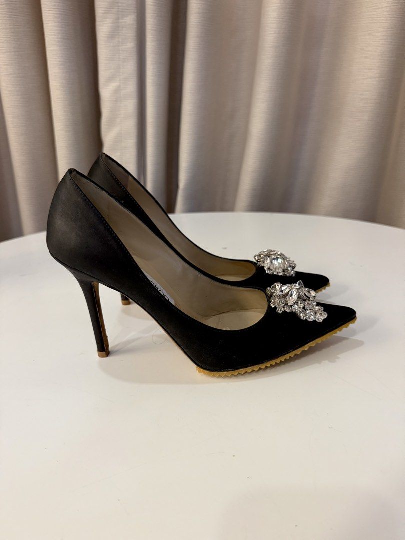 Jimmy Choo heels (Category: Sneakers & Footwear) located in Taguig. Submitted by signature.goods (Listing ID 1465829586, Image 1). Description: Recolored and sole restored Satin Size 36.5.