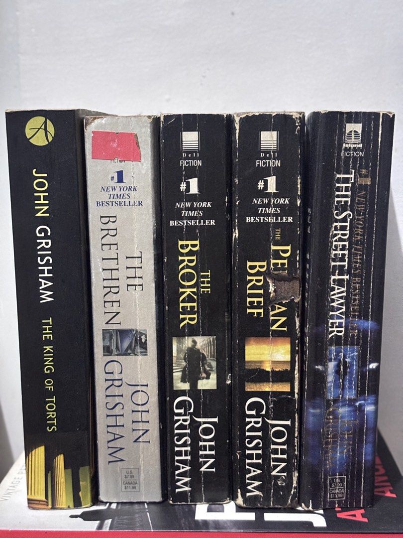 John Grisham | Fiction Book (Category: Storybooks) located in Manila. Submitted by cutievibe (Listing ID 1465930230, Image 1). Description: Php450 each | Take all for Php 2000 Book Condition: Please manage your expectations as this is a secondhand copy: * Complete pages with no missing text or loose sheets. * Cover and spine show normal shelf wear/creasing from reading. * Clean interior pages without heavy annotations or highlighting. Transaction
