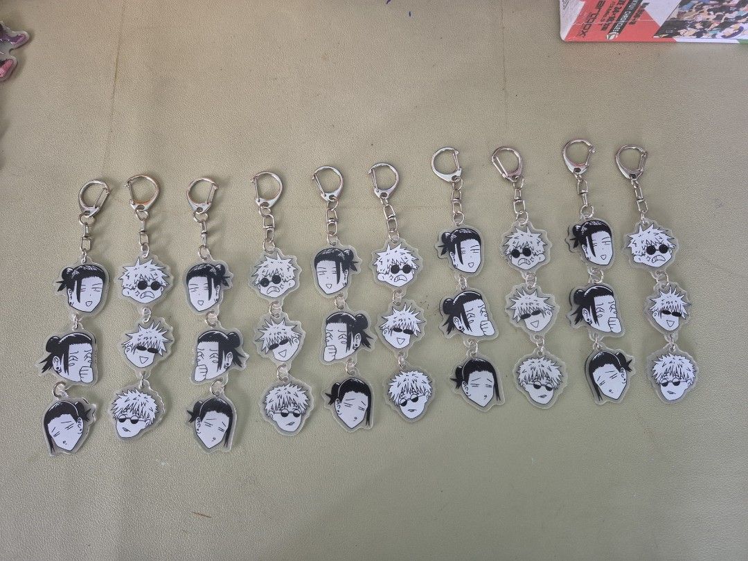 Jujutsu Kaisen Keychain (Category: Character Goods) located in Malasiqui. Submitted by yoonisthings (Listing ID 1465781676, Image 3). Description: Gojo and Geto Funny Reaction Keychain ₱50each keychain **​Buy 2 or more to get more discounts Gojo Saturo (5pcs available) Geto Suguru (5pcs available) DM for more queries ૮₍ ˶ᵔ ᵕ ᵔ˶ ₎ა.