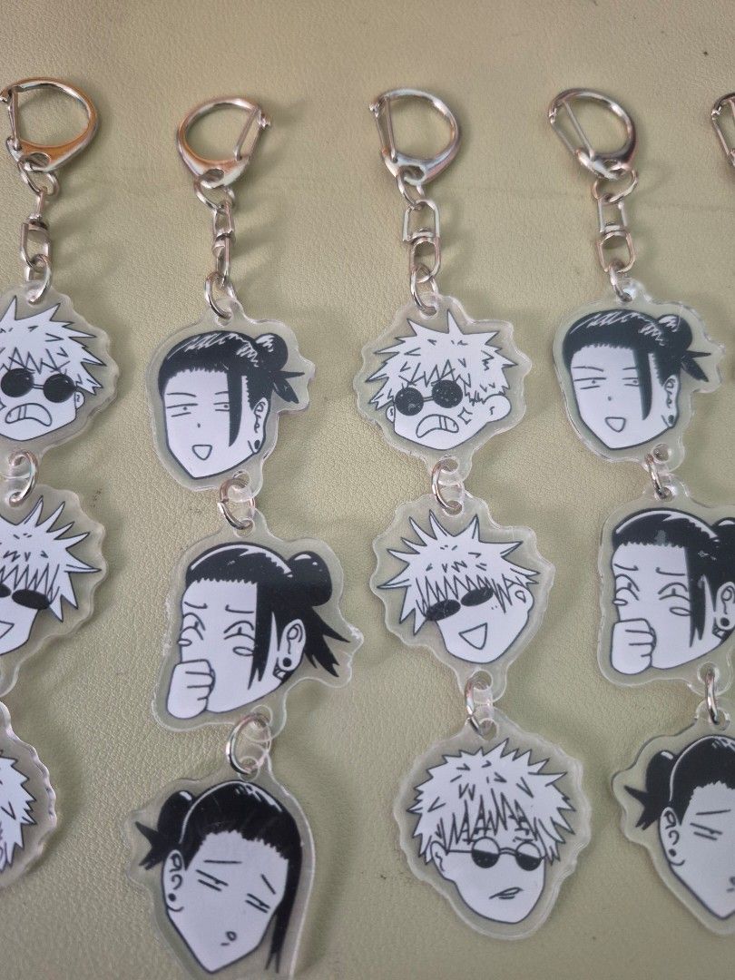 Jujutsu Kaisen Keychain (Category: Character Goods) located in Malasiqui. Submitted by yoonisthings (Listing ID 1465781676, Image 2). Description: Gojo and Geto Funny Reaction Keychain ₱50each keychain **​Buy 2 or more to get more discounts Gojo Saturo (5pcs available) Geto Suguru (5pcs available) DM for more queries ૮₍ ˶ᵔ ᵕ ᵔ˶ ₎ა.