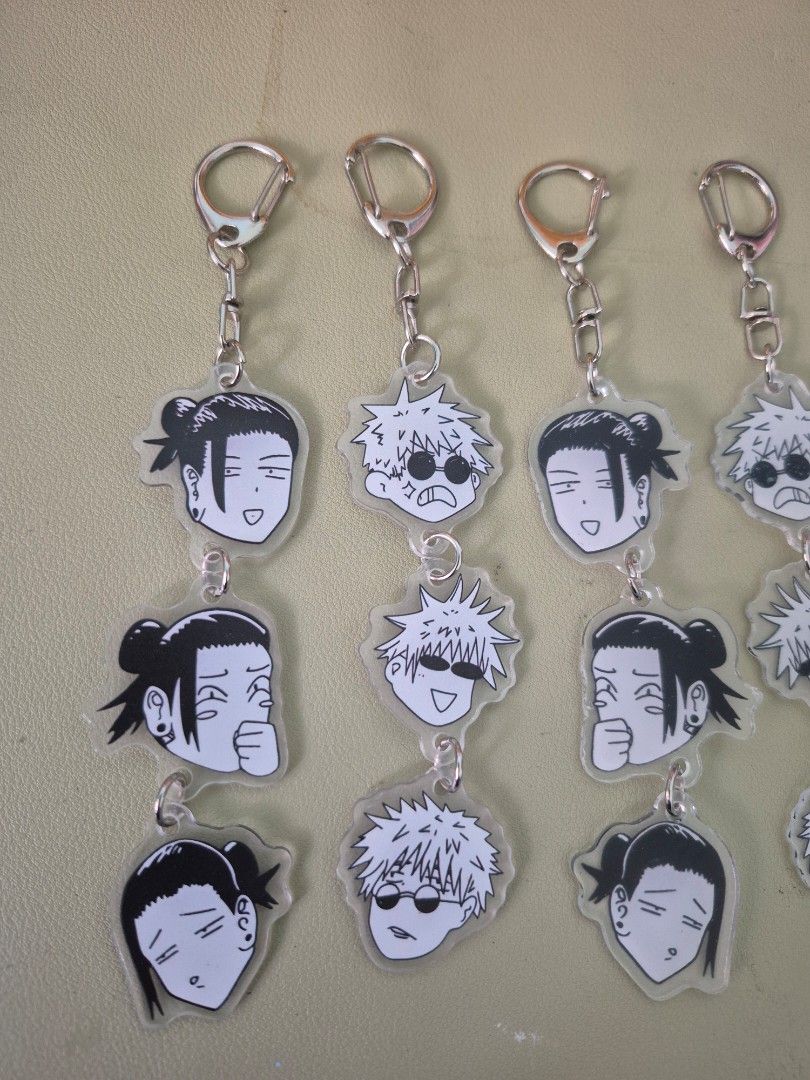 Jujutsu Kaisen Keychain (Category: Character Goods) located in Malasiqui. Submitted by yoonisthings (Listing ID 1465781676, Image 1). Description: Gojo and Geto Funny Reaction Keychain ₱50each keychain **​Buy 2 or more to get more discounts Gojo Saturo (5pcs available) Geto Suguru (5pcs available) DM for more queries ૮₍ ˶ᵔ ᵕ ᵔ˶ ₎ა.