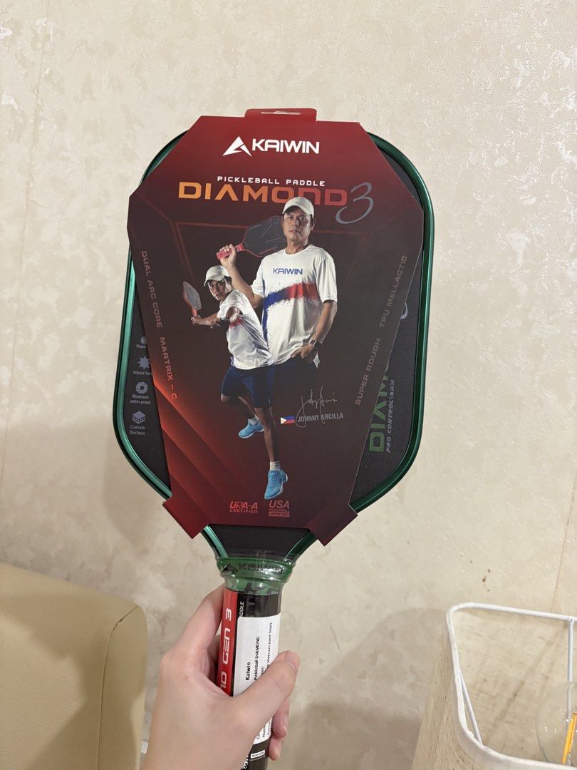 Kaiwin Diamond 3 Paddle (Category: Racket and Ball Sports) located in Leyte. Submitted by aihposnelle (Listing ID 1465888523, Image 1). Description: Brand new, below srp! RFS: extra paddle (free SF).