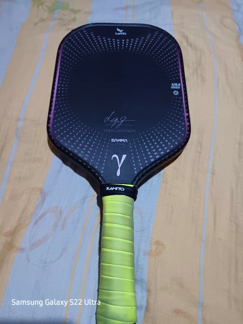 Kamito Gamma pickleball paddle (Category: Other Sports Equipment and Supplies) located in Bacoor. Submitted by punkzappa18 (Listing ID 1465924418, Image 1). Description: for sale preloved original pickleball paddle still in good condition selling as is lang kamito gamma paddle 2,400 pesos only fixed price hanap po iba if tatawad bought for 9k dati isdue medyo naangat lang ibabaw konti pick up or meet up only ladislao diwa elementary school carida