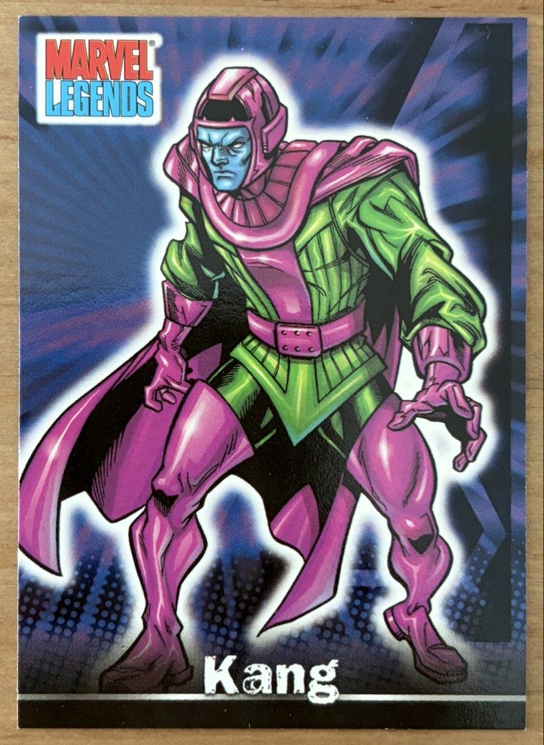 Kang | Marvel Cards ~ Marvel Legends '01 (Category: Raw Singles) located in Makati City. Submitted by cardlab (Listing ID 1465762397, Image 1). Description: Items are 💯 authentic/original/legit. About The Card: • 2001 Topps • Card No. 63 • Marvel Legends FOR: • Cards ₱99 and below with Card Sleeves • Cards ₱100 and up with Used Toploader • ₱10 for Bnew Tops Packaging (If Shipping): ✔️ Plastic cover ✔️ Cardboard ✔️ Bubble wrap NOTE: • Cards are r