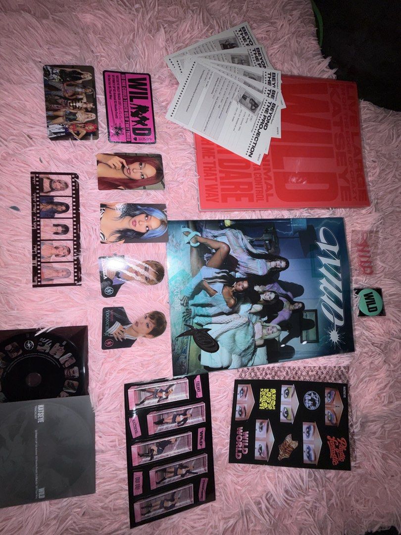 KATSEYE 2 WILD ALBUMS + Daniela’s Version (Category: CDs & DVDs) located in Caloocan City. Submitted by junoxe (Listing ID 1465873837, Image 2). Description: -1,800 for 2 KATSEYE WILD ABULMS + Daniela’s Version - Includes photobooks, photocards, CD, stickers, group cards, and lyric sheets - Selling as a complete set.