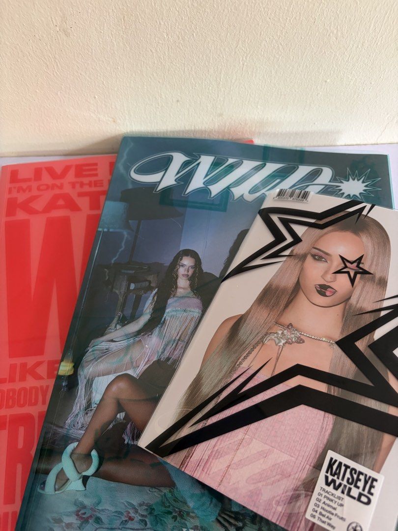 KATSEYE 2 WILD ALBUMS + Daniela’s Version (Category: CDs & DVDs) located in Caloocan City. Submitted by junoxe (Listing ID 1465873837, Image 1). Description: -1,800 for 2 KATSEYE WILD ABULMS + Daniela’s Version - Includes photobooks, photocards, CD, stickers, group cards, and lyric sheets - Selling as a complete set.