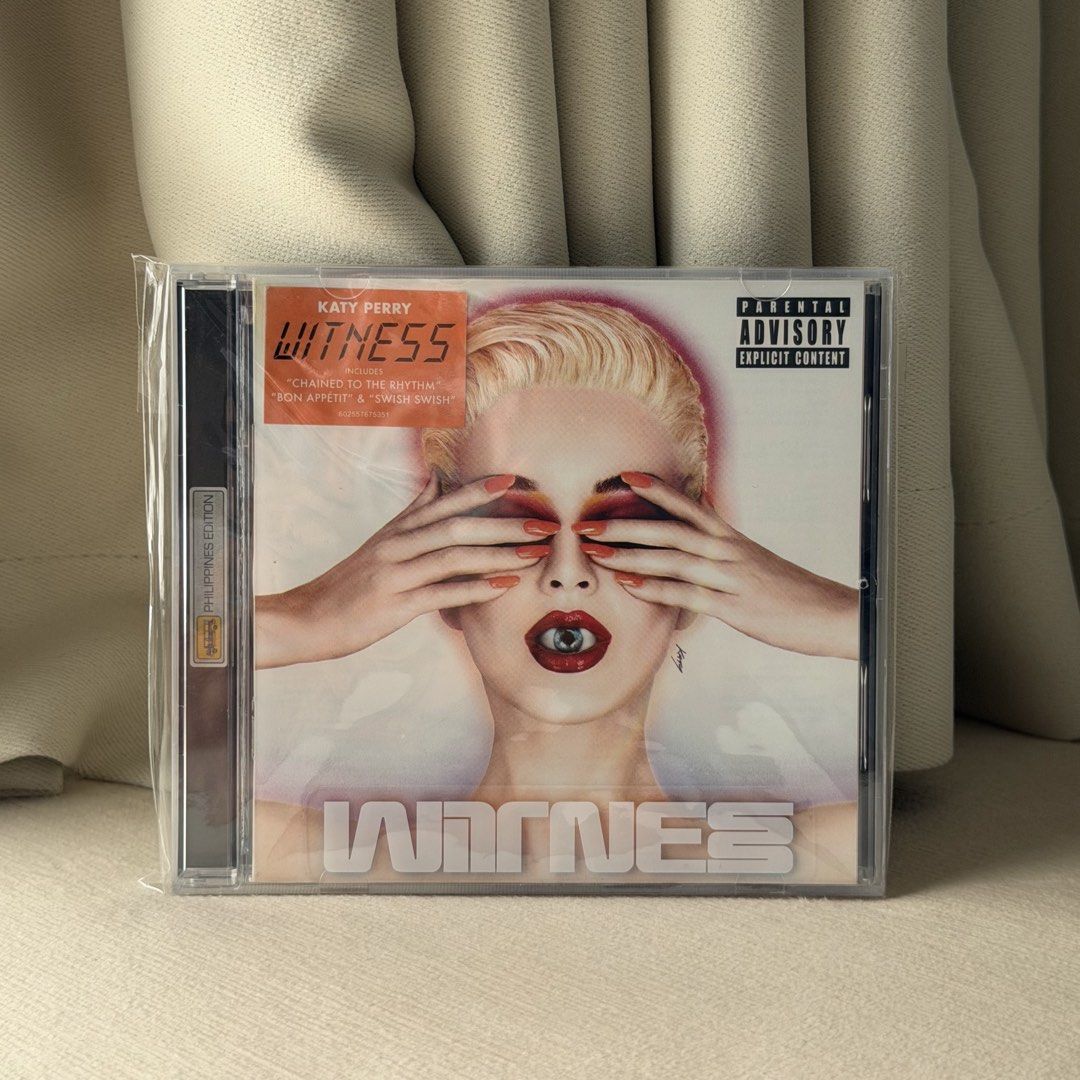 Katy Perry - Witness (Audio CD) (Category: CDs & DVDs) located in Mabalacat. Submitted by philscabinet (Listing ID 1465861164, Image 1). Description: Edition: Standard Type of Pressing: Philippine pressing Condition and Storage: Lightly used, Stored in resealable plastic sleeve Decluttering my CD Collection. Price may be negotiable if taking three or more items. Just send a DM if interested. For Meet-ups Manila: Ayala Malls Manila Bay or PARQAL M