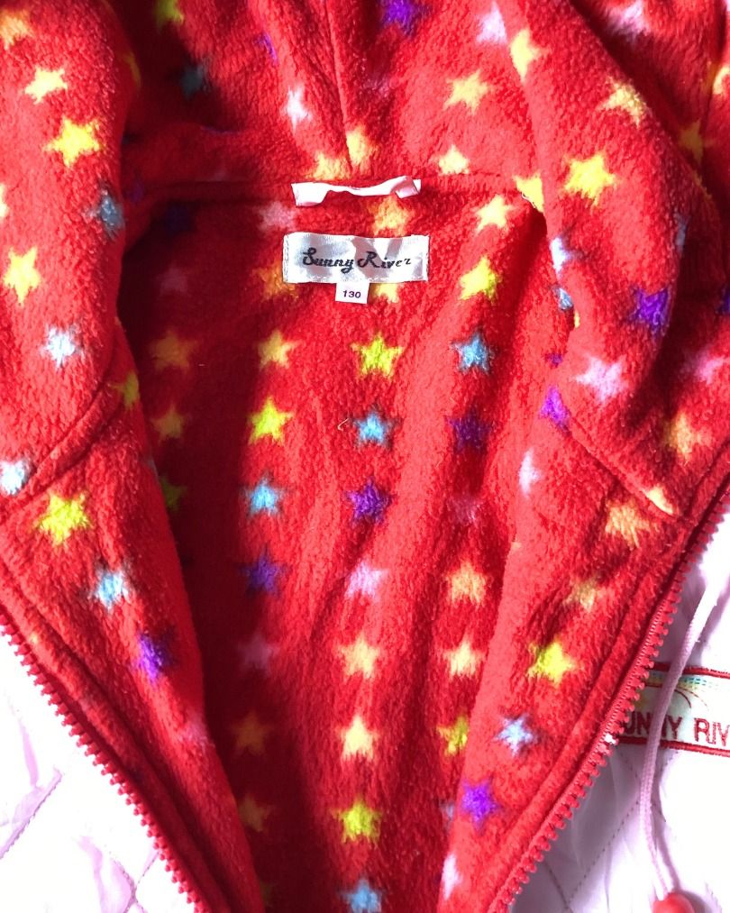 kawaii sunny river pink puffer jacket (Category: Coats, Jackets and Outerwear) located in Cavite. Submitted by 1barbiedoll (Listing ID 1465813169, Image 3). Description: fluffy red hoodie﹒♡ ᯓᡣ𐭩 small to medium.
