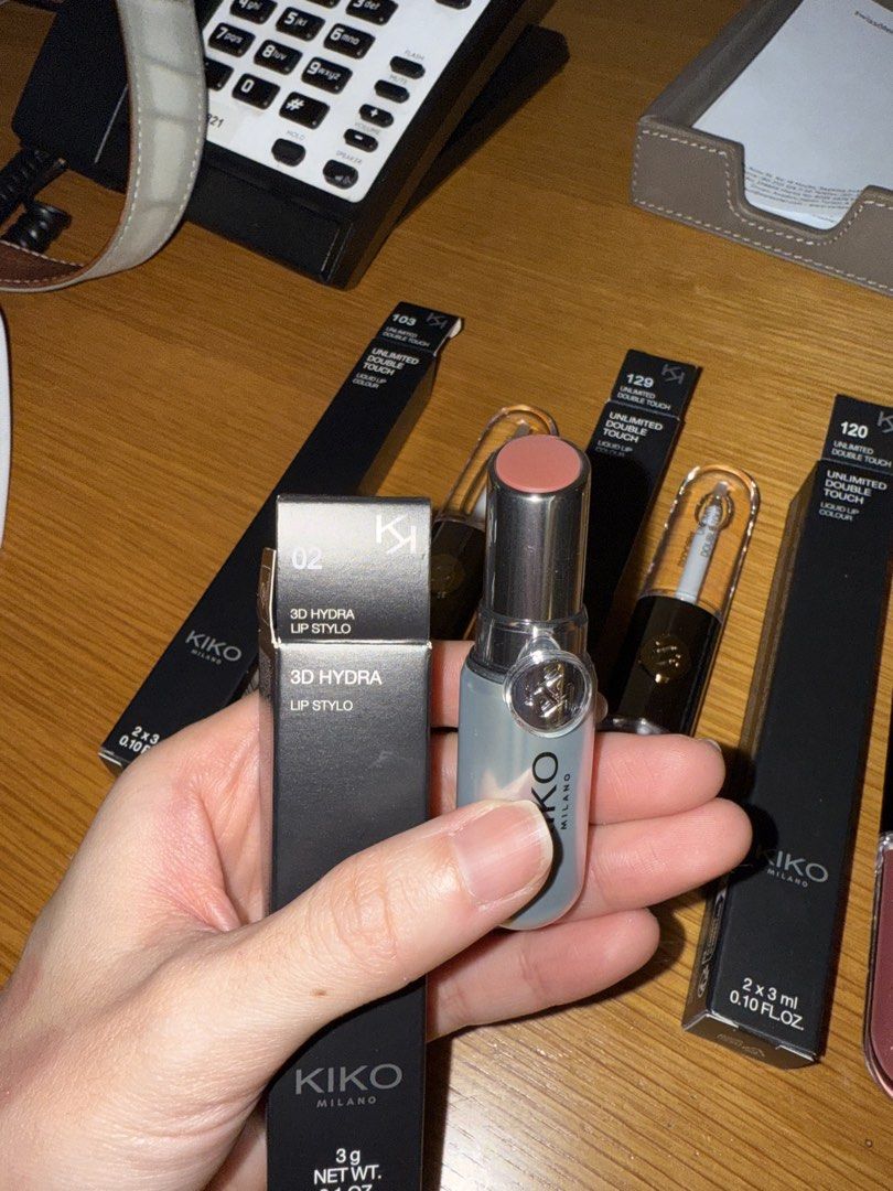 Kiko Milano Unlimited Double touch (Category: Makeup) located in Quezon City. Submitted by cfulgencio (Listing ID 1465930112, Image 3). Description: 3 Brand New Kiko Milano Unlimited Double (Php 1200 each) 103 Natural Rose 129 Burnt Tangerine 120 Rosy Mauve Get all 3 for PHP 3000 and get 1 free 3D Hydra Lip Stylo.