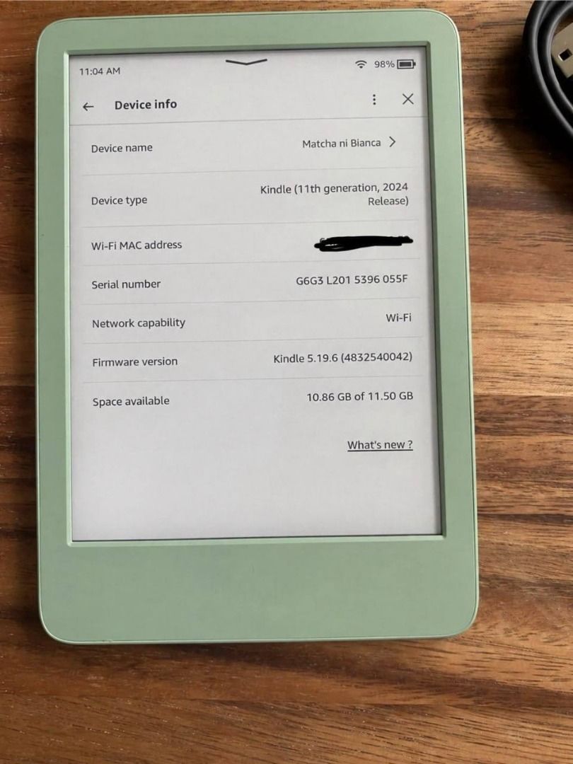 Kindle Basic 16GB (11th Gen, 2024 Release) – Matcha | No Ads | Bundle | Used (Category: E-Readers) located in Rodriguez. Submitted by mabiicakes (Listing ID 1465828939, Image 3). Description: includes: - original box - charger - transparent case with strap - hard plastic cover case excellent cosmetic condition and no ads. battery life still lasts for weeks depending on usage. mas mabilis lang ma-consume kapag mas madalas gamitin, but overall okay