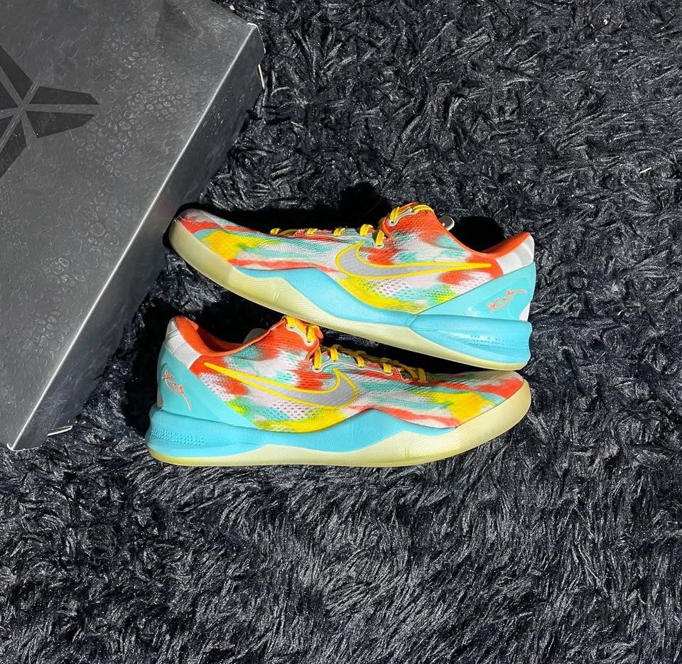 Kobe 8 Venice beach (Category: Sneakers) located in Manila. Submitted by 21st.cop (Listing ID 1465911030, Image 1). Description: Kóbe 8 Venice beach •Size: 10.5 US Men •Used rep box •Php: 7,995.