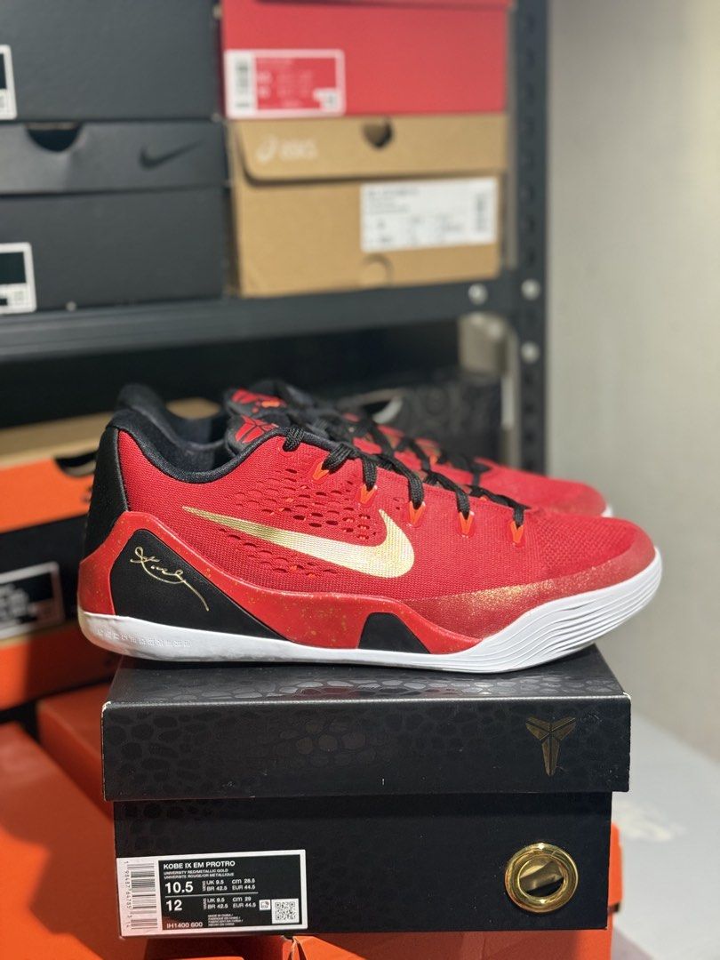 Kobe 9 Low China (Category: Sneakers) located in Pasay City. Submitted by Secret_Retros (Listing ID 1465914196, Image 1). Description: For sale Kobe 9 Low China Size 10.5 mens Used few times Complete with COA Nike app purchased ₱7,499 only Pasay.