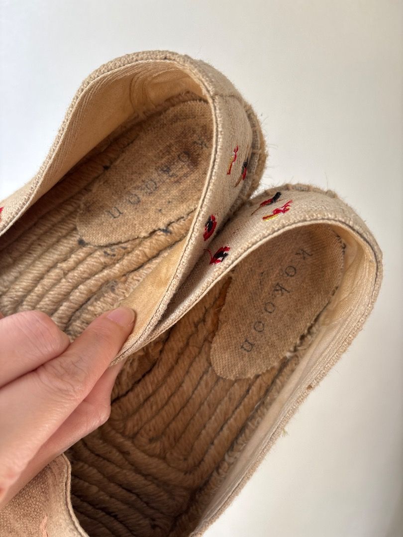 Kokoon Espadrilles (Category: Flats & Sandals) located in Quezon City. Submitted by icecreammonster (Listing ID 1465832206, Image 2). Description: Kokoon Espadrilles Local brand Size 8.