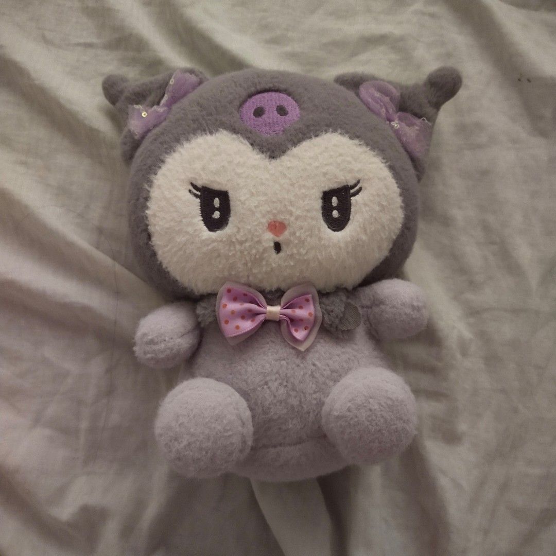 Kuromi plushie 21cm (Category: Plushies & Soft Toys) located in Manila. Submitted by mrswinterstrange (Listing ID 1465853000, Image 1). Description: Note that this is not authentic Sanrio. Delivery fee is also buyer's responsibility. This will come from Novaliches, QC. Feel free to message me for any questions..
