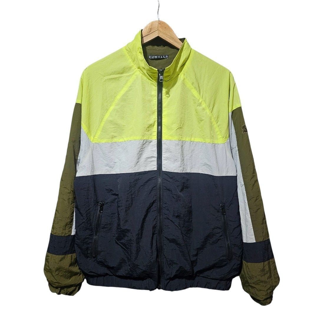 Kuwalla Reversible Tri-Tone Nylon Windbreaker Jacket (Category: Coats, Jackets and Outerwear) located in Las Pinas. Submitted by theloopcloset (Listing ID 1465902770, Image 1). Description: Kuwalla Reversible Tri-Tone Nylon Windbreaker Jacket Size: Medium on tag Dimensions: 24W x 27L 350+sf.