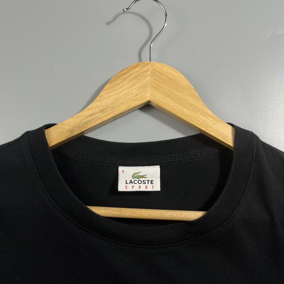 Lacoste Big Logo Print Tee (Category: Activewear) located in Los Banos. Submitted by 4030.archives. (Listing ID 1465802704, Image 3). Description: Lacoste Big Logo Print Tee 1700 Pesos Size 6 Length : 28 inches Width : 22 inches Excellent Condition 1 pinhole (not noticeable).