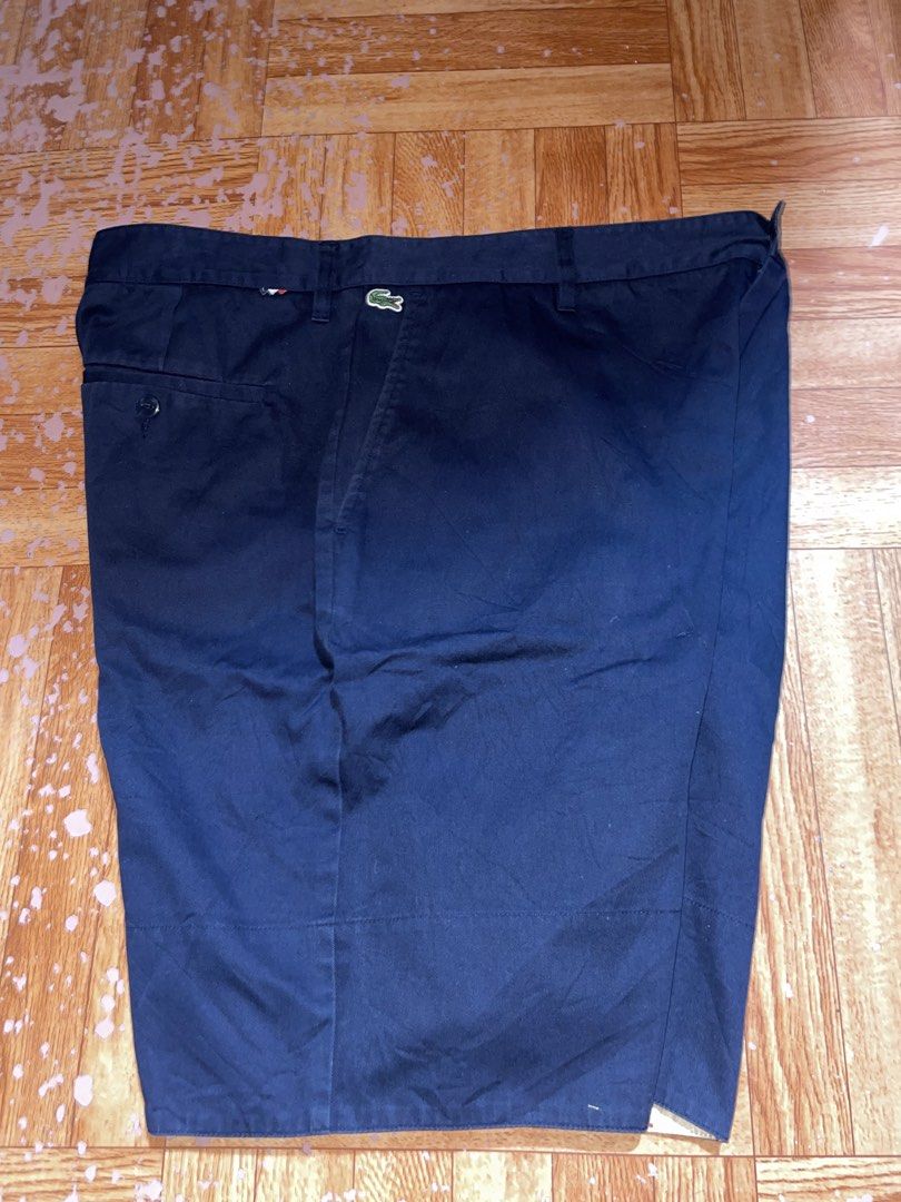 Lacoste Live Navy Blue Shorts US 34 (Category: Shorts) located in Tanjay. Submitted by wilddog.579f1a (Listing ID 1465875988, Image 1). Description: - Brand: Lacoste Live - Color: Navy Blue - Size: US 34 / EU 44 - Material: 100% Cotton - Features: Classic button closure, belt loops, and iconic embroidered crocodile logo near the waistband - Condition: Clean, excellent, and ready to wear - Perfect for casual everyday styling.