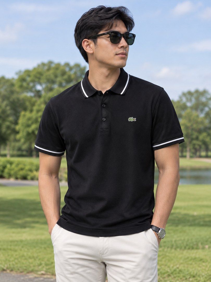 Lacoste sports (Category: Activewear) located in Imus. Submitted by medyogoodguys (Listing ID 1465945307, Image 1). Description: Lacoste Sports Golf shirt ⛳️ Excellent condition Polyester fabric stretchable 💯 Size Medium Width 19 Length 27 2,000 pesos only + sf Dm.