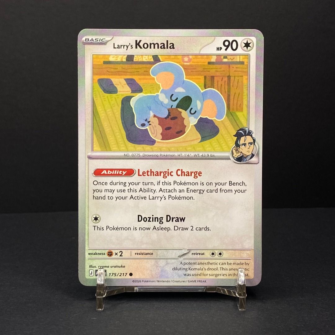 Larry's Komala 175/217 (Category: Raw Singles) located in Pasig City. Submitted by precycled_ (Listing ID 1465868157, Image 1). Description: Condition : NM-LP . . . ‼️BUY AT YOUR OWN RISK ❗Payment First Basis 📌Be 100% SURE before submitting the form 📌1 DAY Reservation ONLY! ❌No Pick-up / No Meet up ❌No RETURN / EXCHANGE ❌No RUSH ❌No CANCELLATIONS ❌Don't BUY our products if you are flaw conscious ⚠️Seller is NOT liable for any damage or loss dur