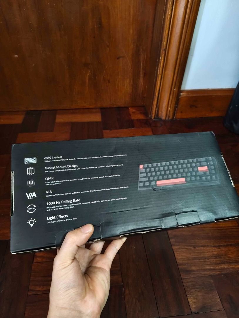 Lemokey X6 Mechanical Keyboard 65% Gaming (Category: Computer Keyboard) located in Quezon City. Submitted by luisykeh (Listing ID 1465827813, Image 2). Description: Brand new Lemokey X6 Mechanical Keyboard. A high-performance typing and gaming keyboard featuring tactile mechanical switches and customizable lighting. Completely unused in original packaging. Condition: Brand New Inclusions: Keyboard + Original Box Payment: GCash or Cash Delivery: P