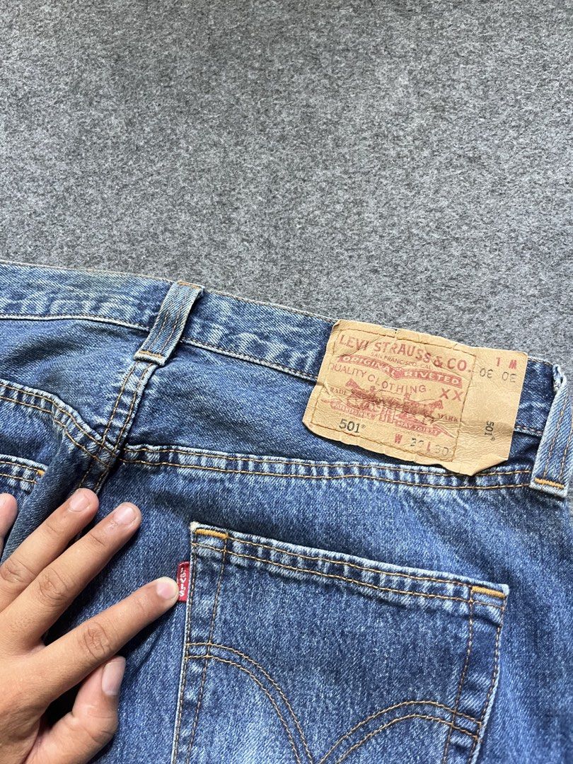 Levi’s 501 extended patch botton fly denim pants (Category: Jeans) located in Lapu Lapu. Submitted by jhonrener41426 (Listing ID 1464797635, Image 3). Description: W-30 L-30 Size 30 Thigh-11 Length-40 Leg opening-7 Excellent condition Color rate 9.8/10 Authentic Issue none .