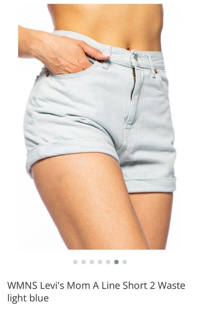 Levi's A-Line Mom Short (Category: Shorts) located in Calbayog City. Submitted by jen1027 (Listing ID 1465922258, Image 2). Description: Ptpa 🙏 Levi's A-Line Mom Short Size 26 on Tag Actual Waistline size 28 Actual Length 12.5 Excellent to new condition No Issue Color rate 10/10 Made In Sri Lanka Price:550 Ship ⛔ Payment first ⛔Mop-Gcash ⛔Location-Calbayog City Samar ⛔Courier-J&T pm‼️l.