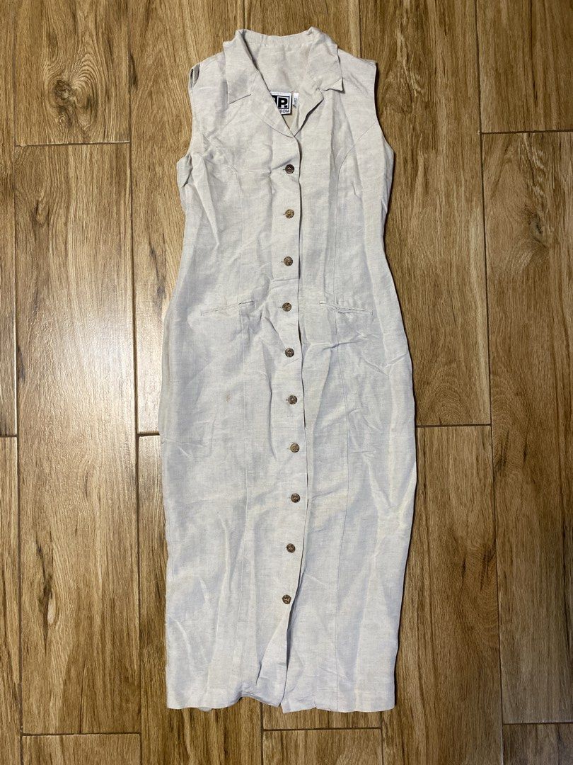 Linen dress (Category: Dresses) located in Dagupan City. Submitted by lejgumiran07 (Listing ID 1465941594, Image 2). Description: Personal preloved.