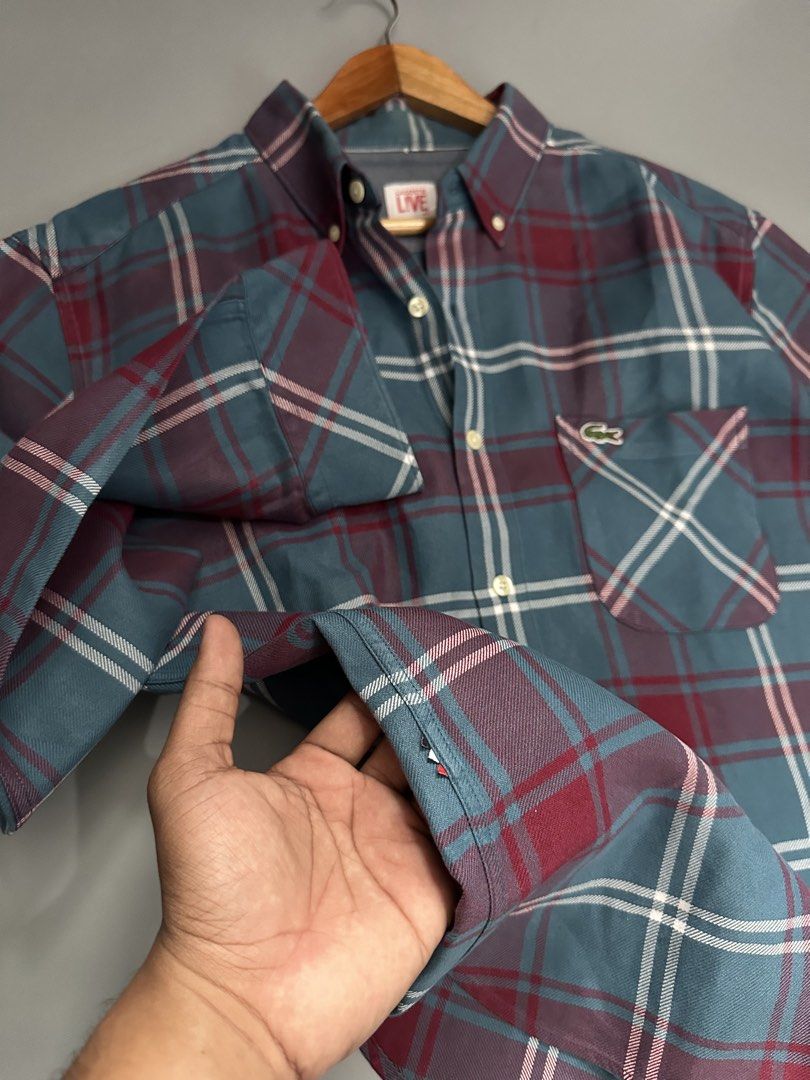 Live Lacoste Polo Button Down Longsleeved (Category: Activewear) located in Manila. Submitted by thriftavenueph (Listing ID 1465852821, Image 3). Description: Fs: Live Lacoste Polo Button Down Longsleeved Size: 23x29, XL Condition: excellent, no issue, 10/10 color, ready to wear Price: 2,000 or 2k.